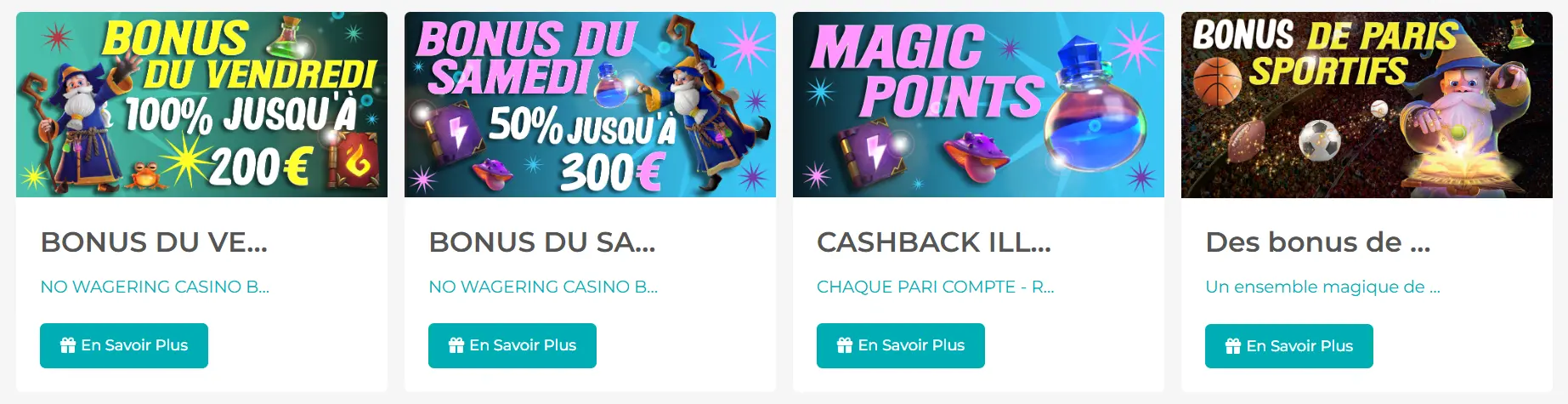 Lobby jeux casino en ligne Merlin Casino